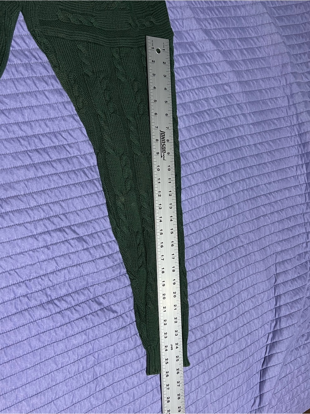 Chaps Ralph Lauren Dark Green Cable-Knit Crewneck Sweater with Crest Emblem XL - Picture 14 of 15